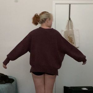 Maroon Forever 21 knitted sweater